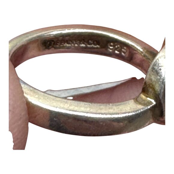 Tiffany & Co. Paloma Picasso 925 Sterling Silver Loving Heart Ring Size 4.5 - Picture 5 of 10